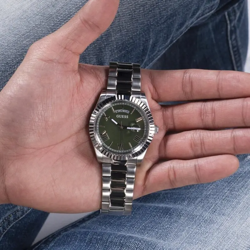 Guess Connoisseur Quartz Blue Sunrey Dial Men's Watch- GW0265G10